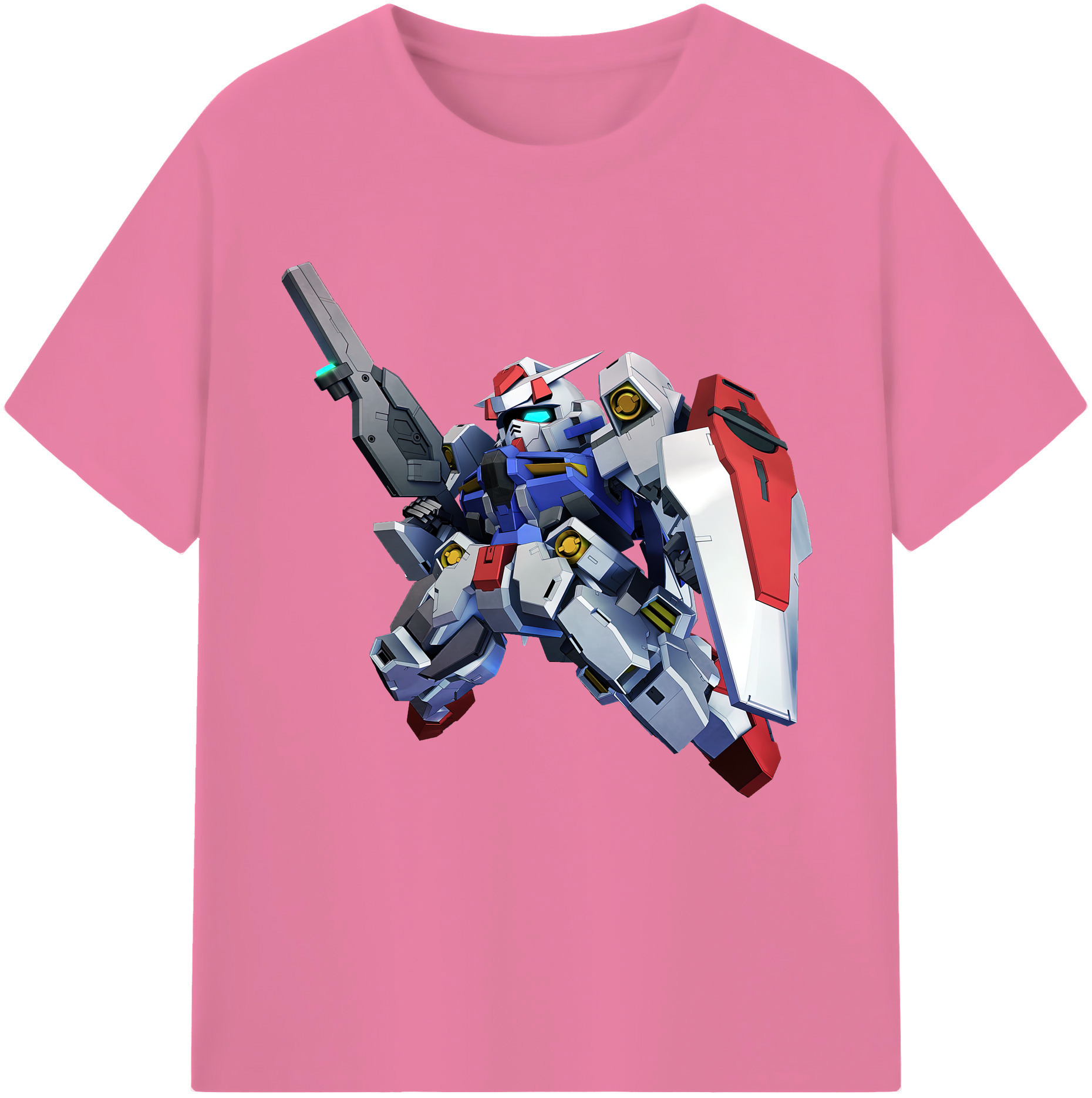 （画像用） 機動戦士ガンダム Mobile Suit Gundam 綿100％半袖Tシャツ（フロントプリント）